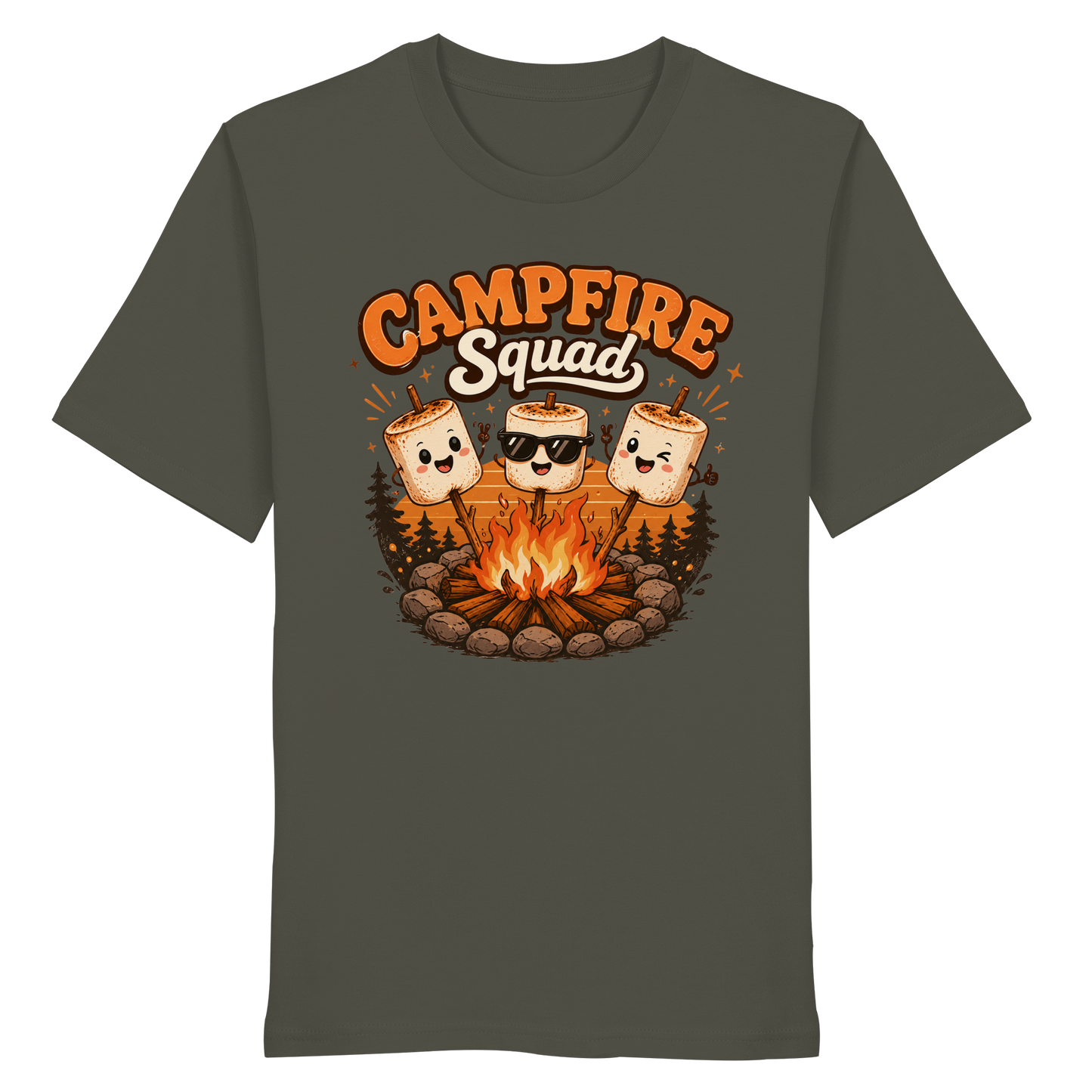 Clever Outdoor Campfire Squad - Organic Shirt