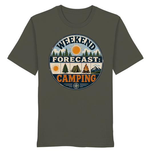 Clever Outdoor Weekend Forecast Camping - Organic Shirt - clever-outdoor.de