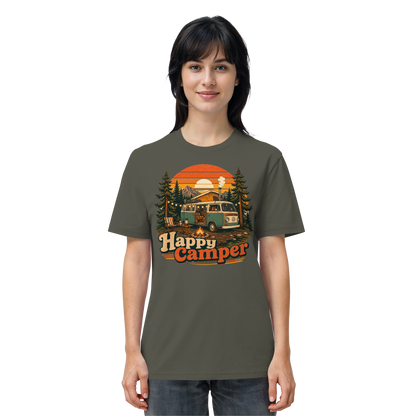 Clever Outdoor Happy Camper - Organic Shirt