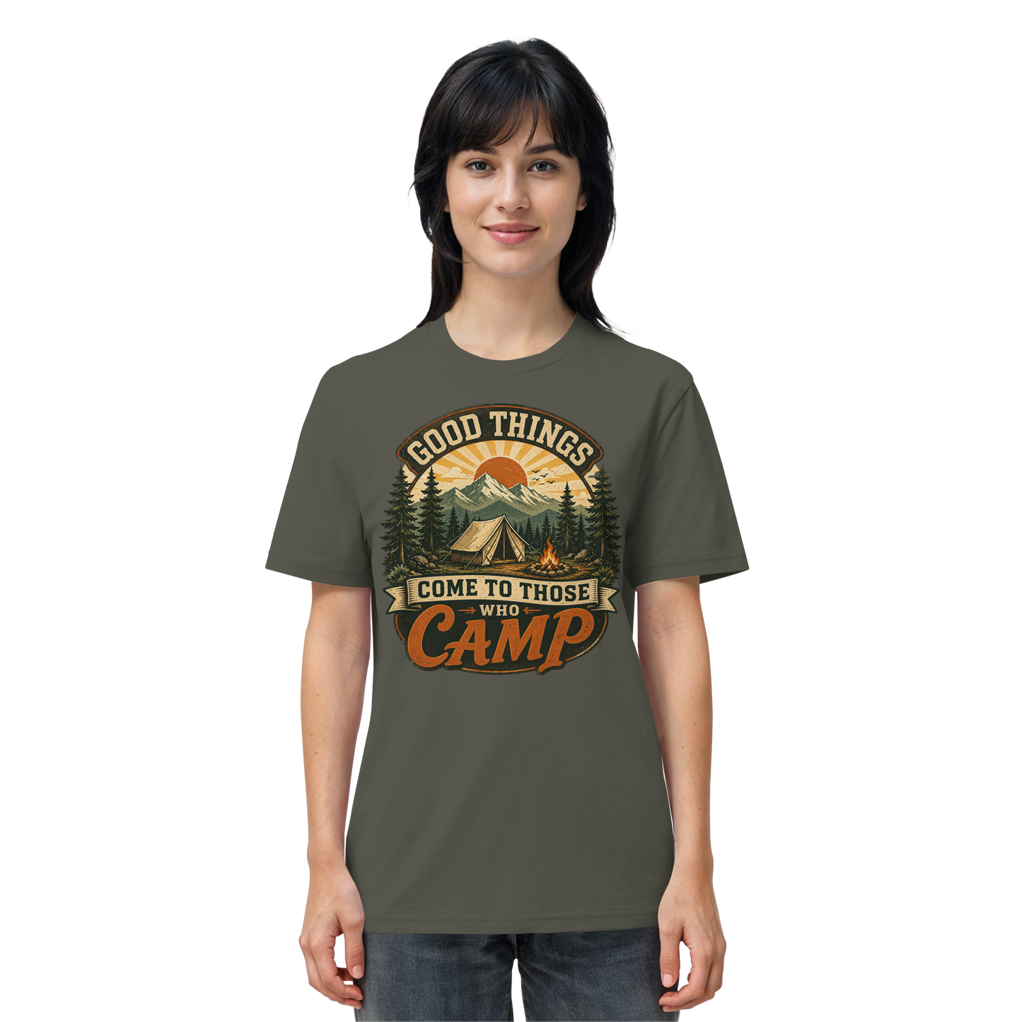 Clever Outdoor Good Things Come To Those Who Camp - Organic Shirt