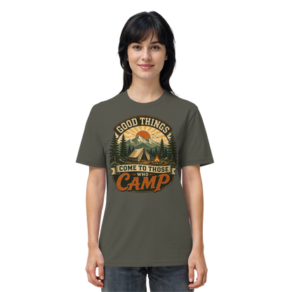 Clever Outdoor Good Things Come To Those Who Camp - Organic Shirt