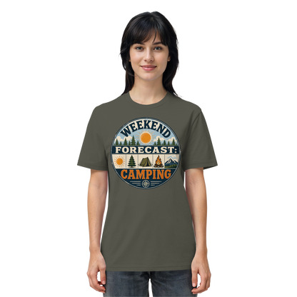 Clever Outdoor Weekend Forecast Camping - Organic Shirt