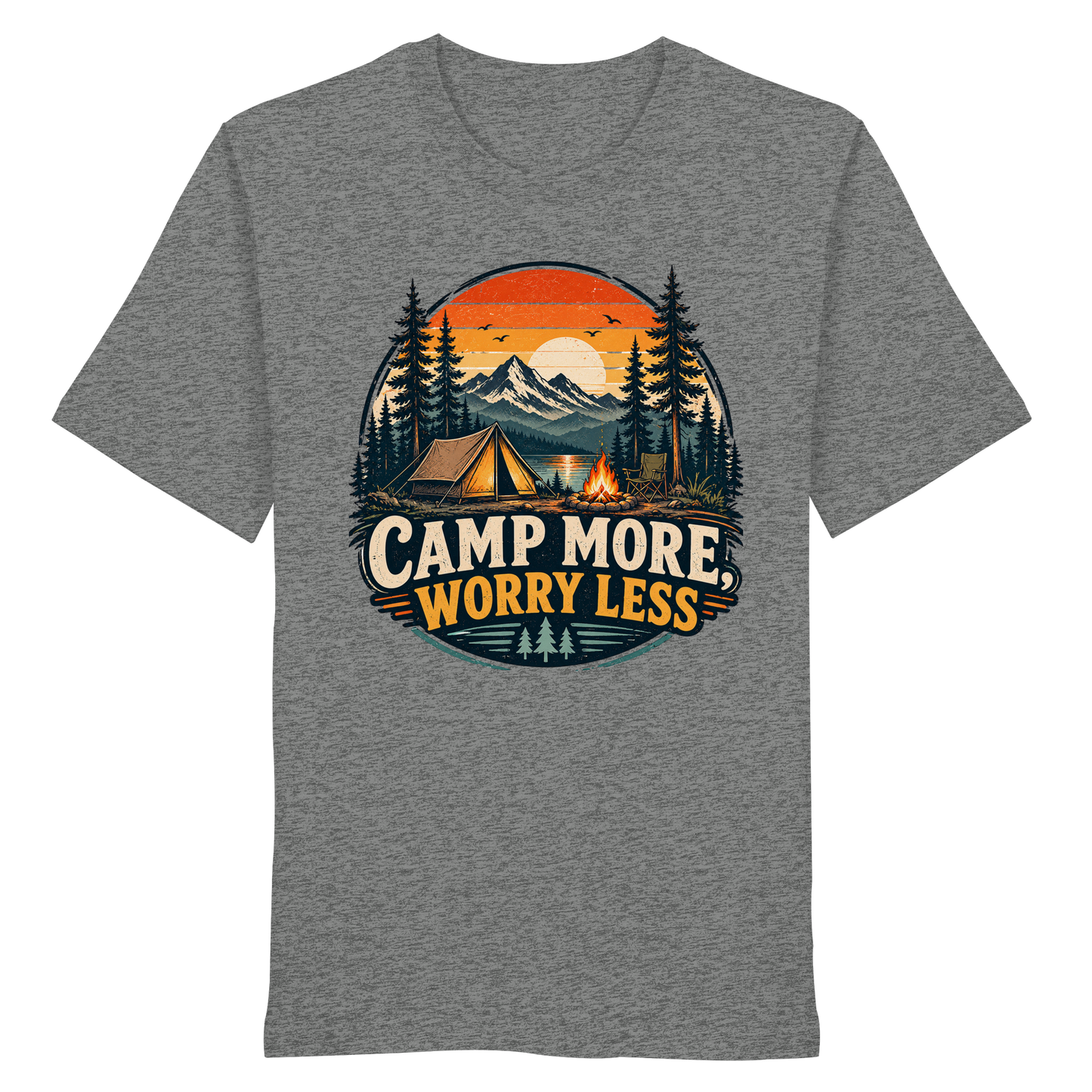 Clever Outdoor Camp More Worry Less - Organic Shirt