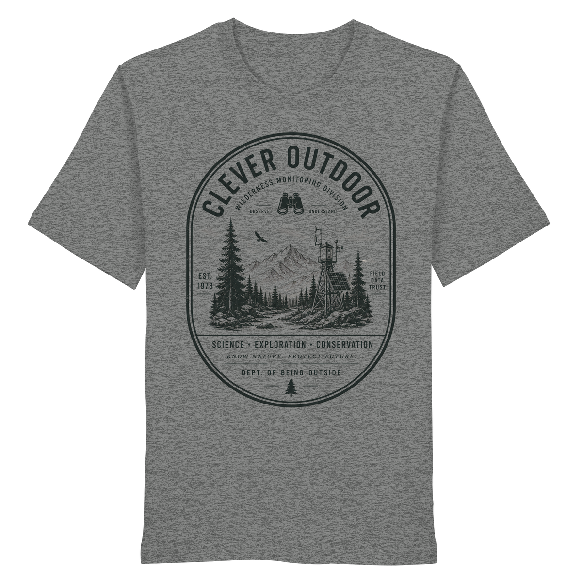 Clever Outdoor Monitoring Division - Organic Shirt - clever-outdoor.de