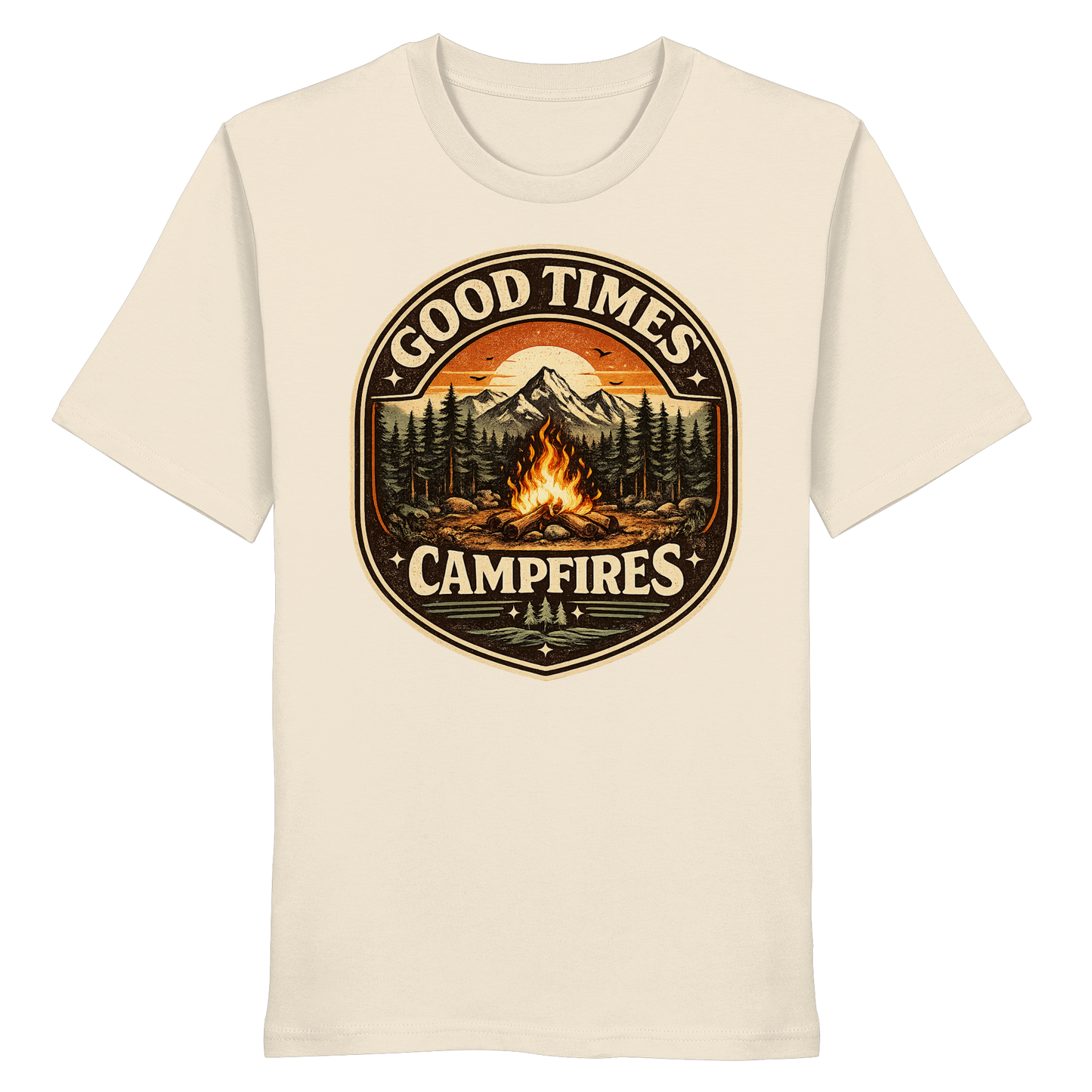 Clever Outdoor Good Times Campfires - Organic Shirt