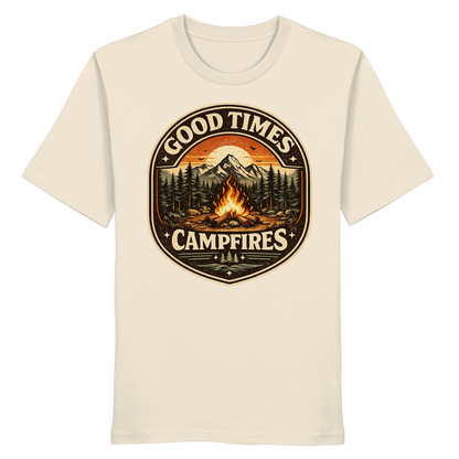Clever Outdoor Good Times Campfires - Organic Shirt
