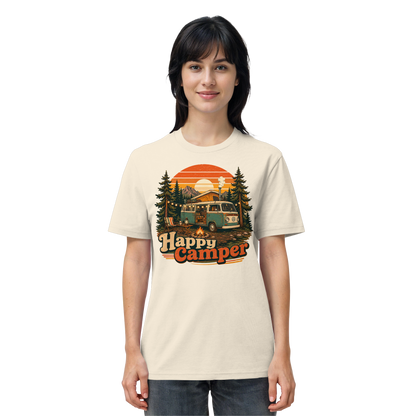 Clever Outdoor Happy Camper - Organic Shirt