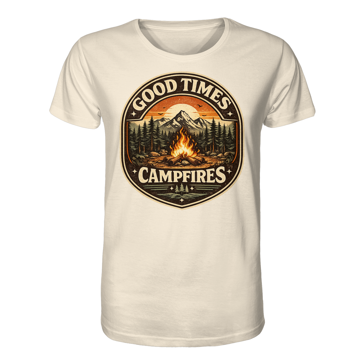 Clever Outdoor Good Times Campfires - Organic Shirt
