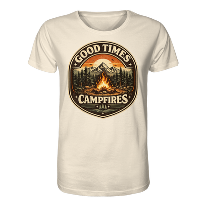 Clever Outdoor Good Times Campfires - Organic Shirt