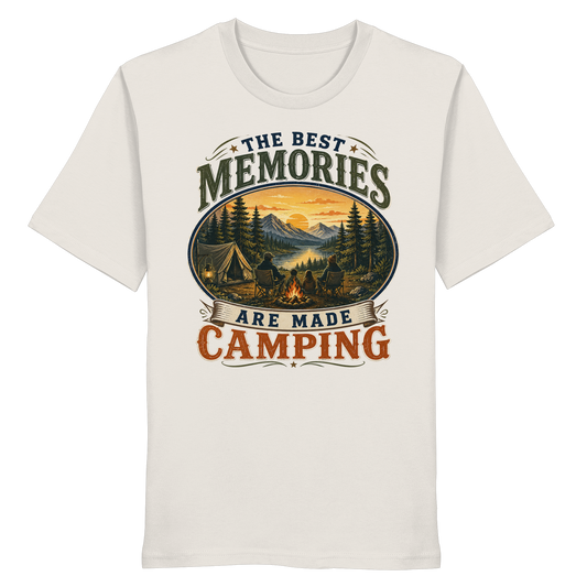 Clever Outdoor The Best Memories Are Made Camping - Organic Shirt - clever-outdoor.de