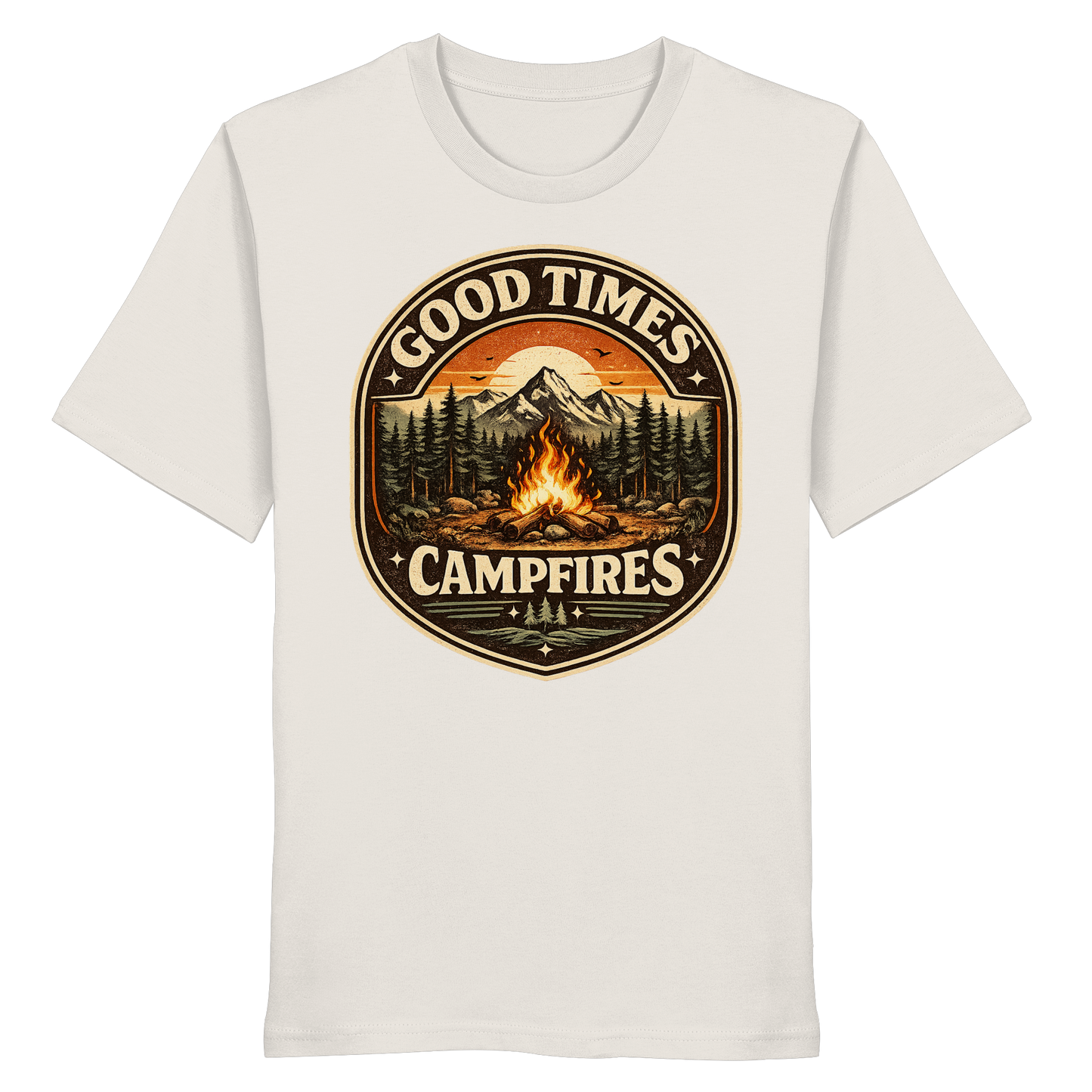 Clever Outdoor Good Times Campfires - Organic Shirt