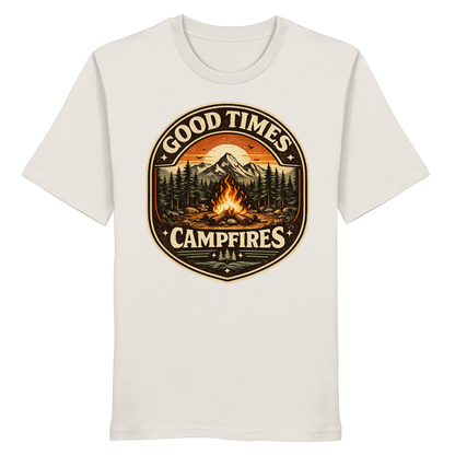 Clever Outdoor Good Times Campfires - Organic Shirt
