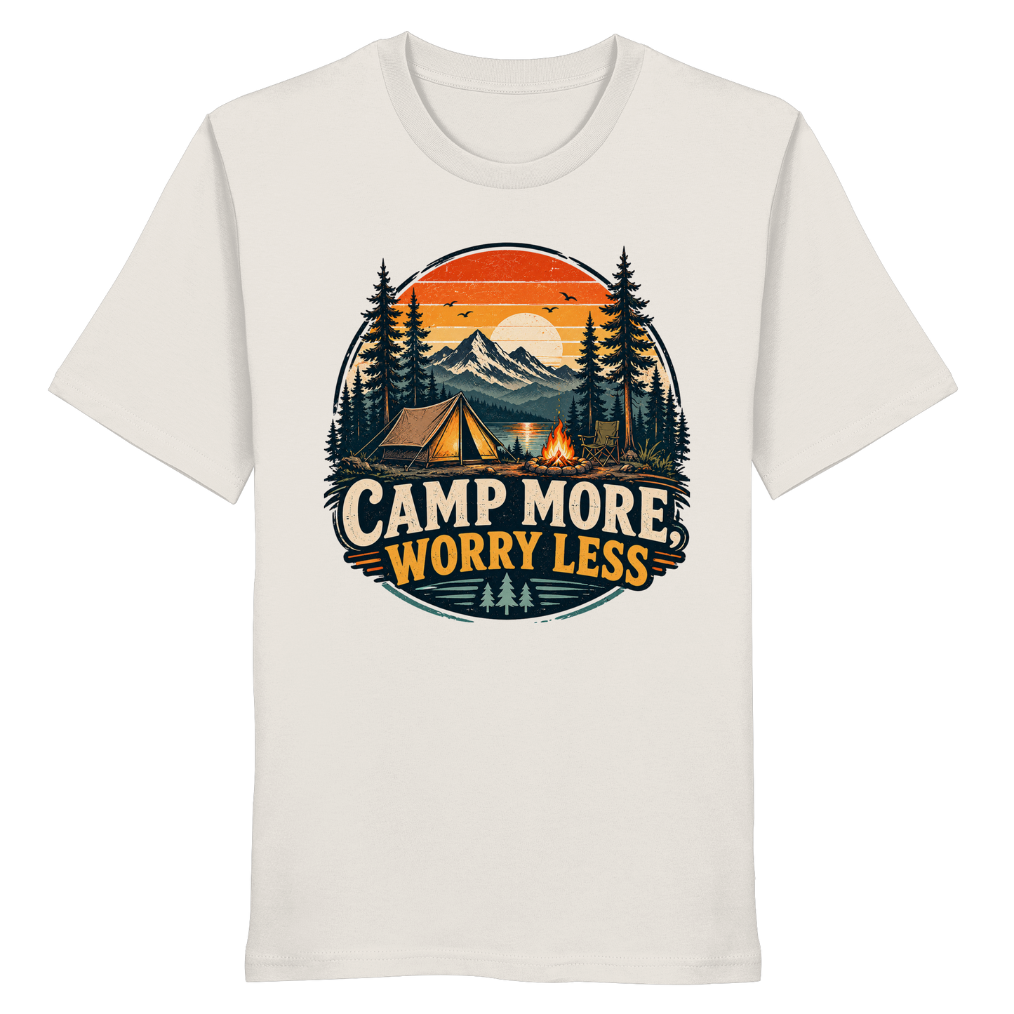 Clever Outdoor Camp More Worry Less - Organic Shirt