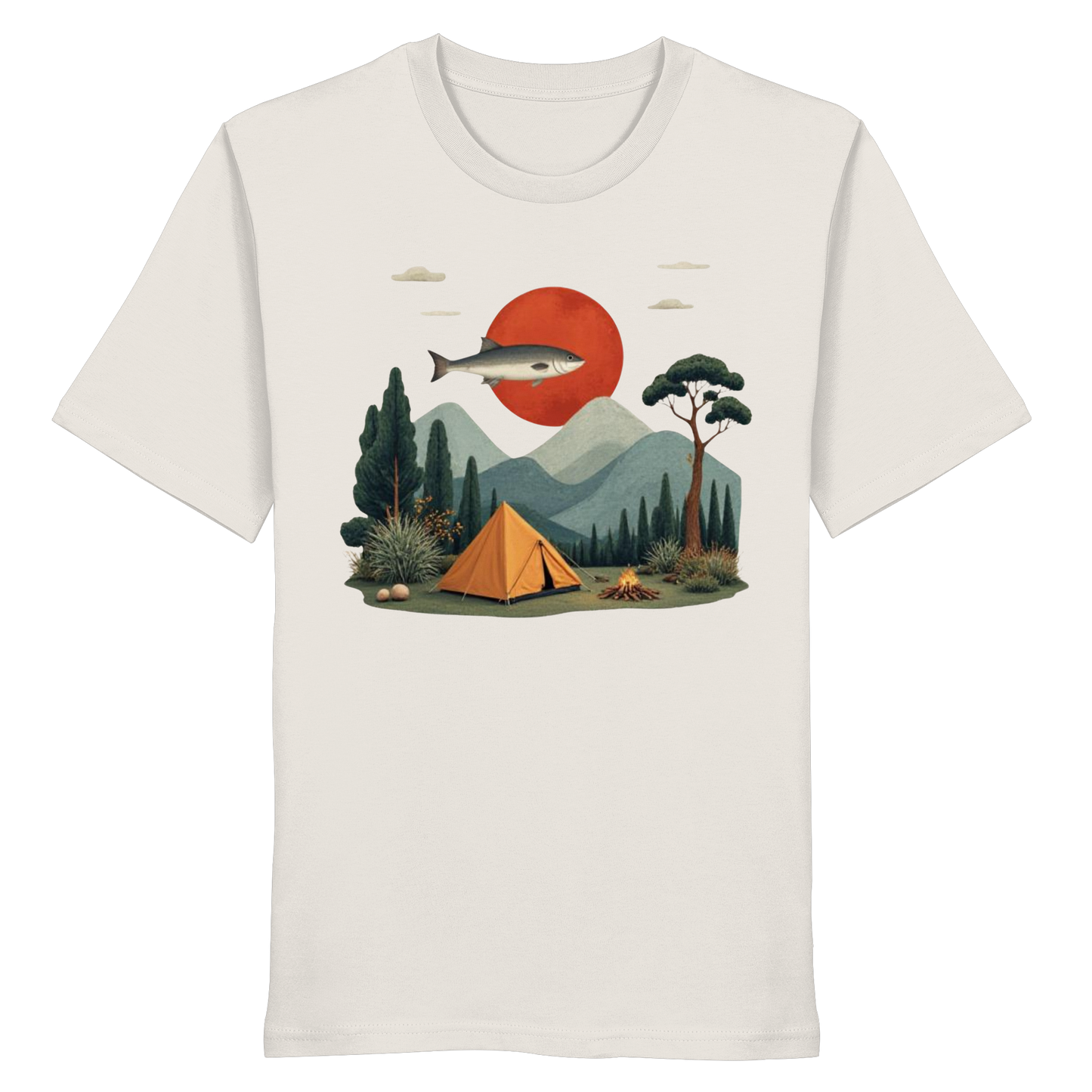 Clever Outdoor Red Sun Fish - Organic Shirt