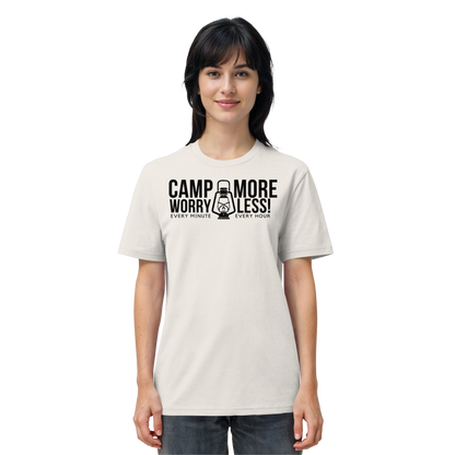 Clever Outdoor Camp More Worry Less  - Organic Shirt