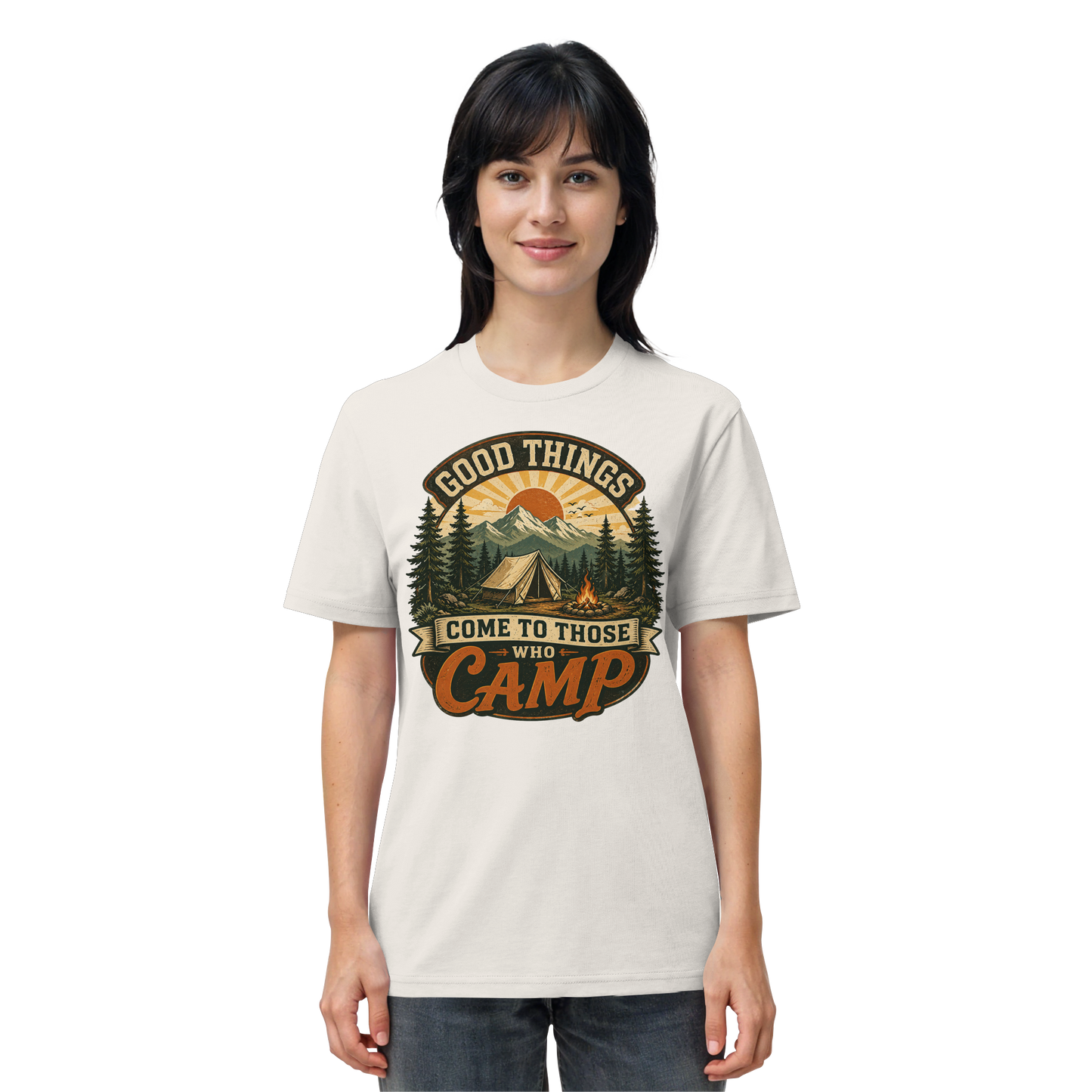 Clever Outdoor Good Things Come To Those Who Camp - Organic Shirt