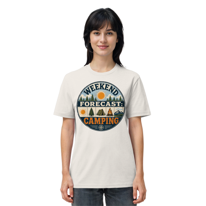 Clever Outdoor Weekend Forecast Camping - Organic Shirt