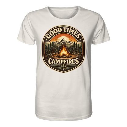 Clever Outdoor Good Times Campfires - Organic Shirt