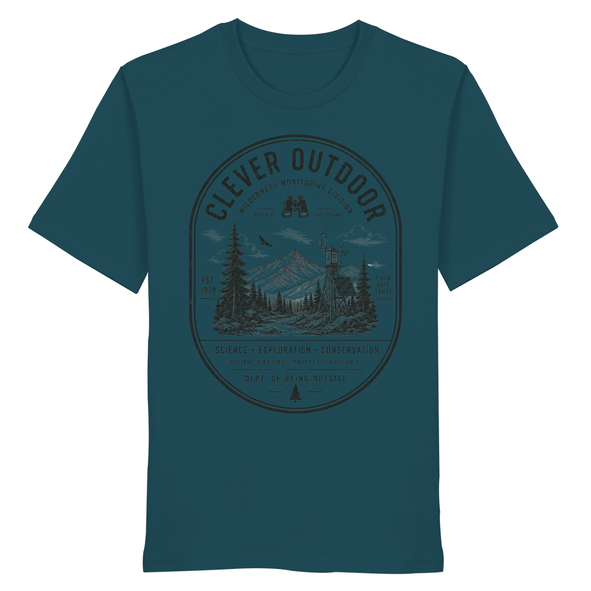 Clever Outdoor Monitoring Division - Organic Shirt - clever-outdoor.de
