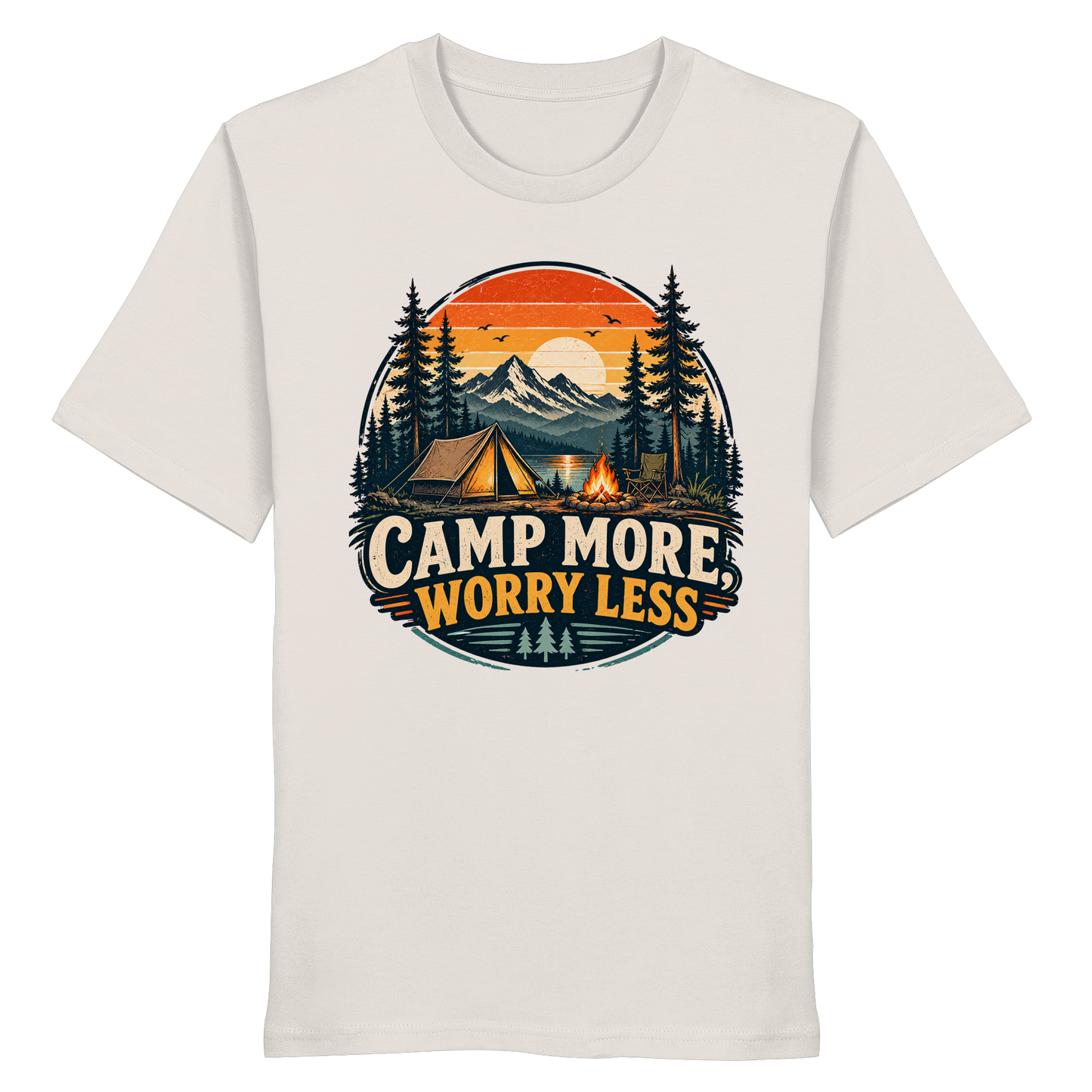 Clever Outdoor Camp More Worry Less - Organic Shirt