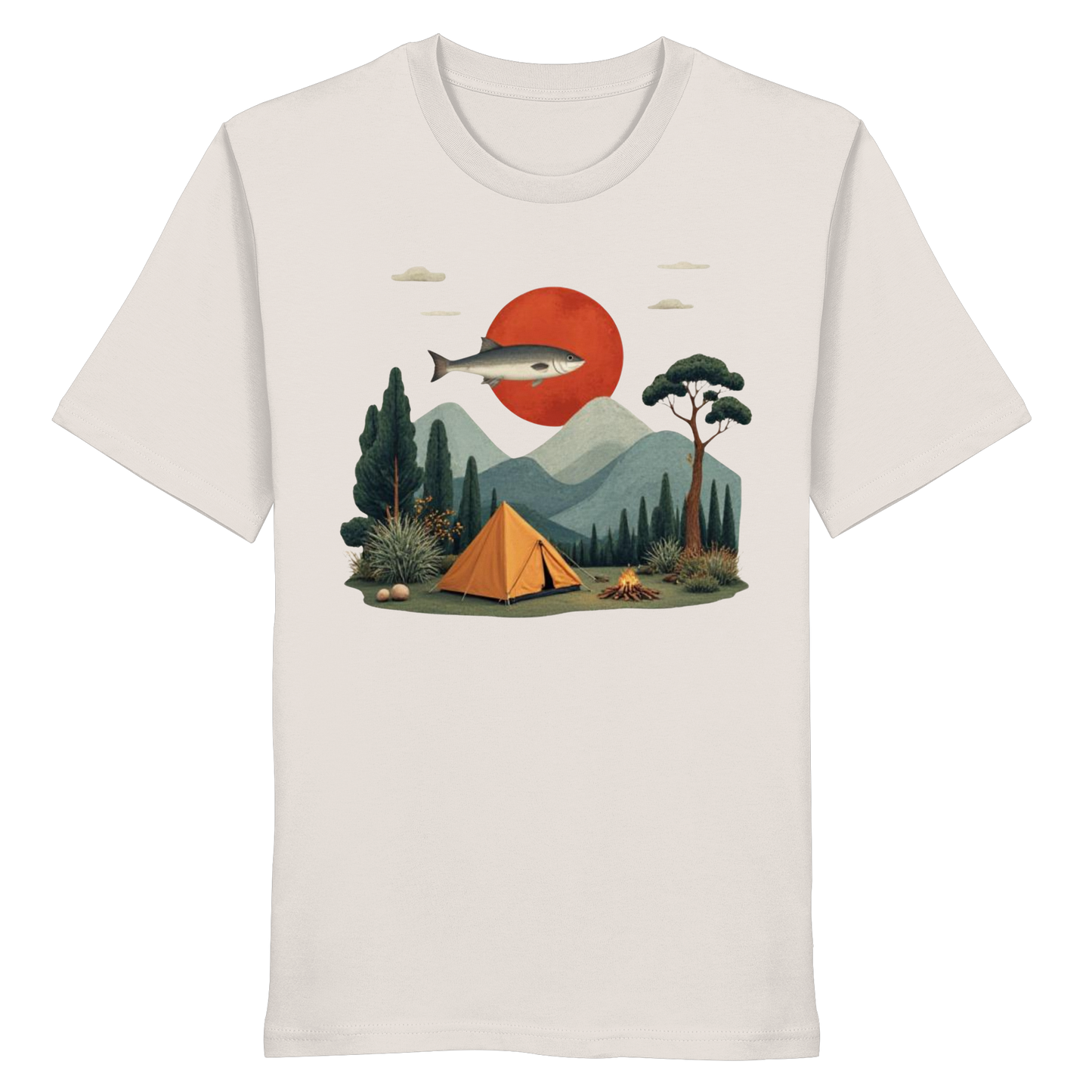 Clever Outdoor Red Sun Fish - Organic Shirt