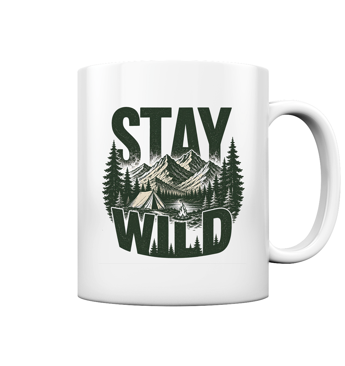 Clever Outdoor Stay Wild  - Tasse glossy