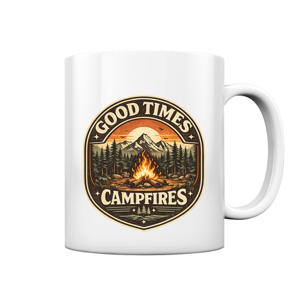 Clever Outdoor Good Times Campfires - Tasse glossy
