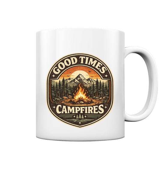 Clever Outdoor Good Times Campfires - Tasse glossy - clever-outdoor.de