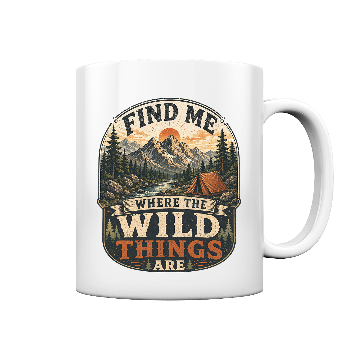 Clever Outdoor Find Me Where The Wild Things Are  - Tasse glossy