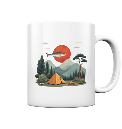 Clever Outdoor Red Sun Fish - Tasse glossy