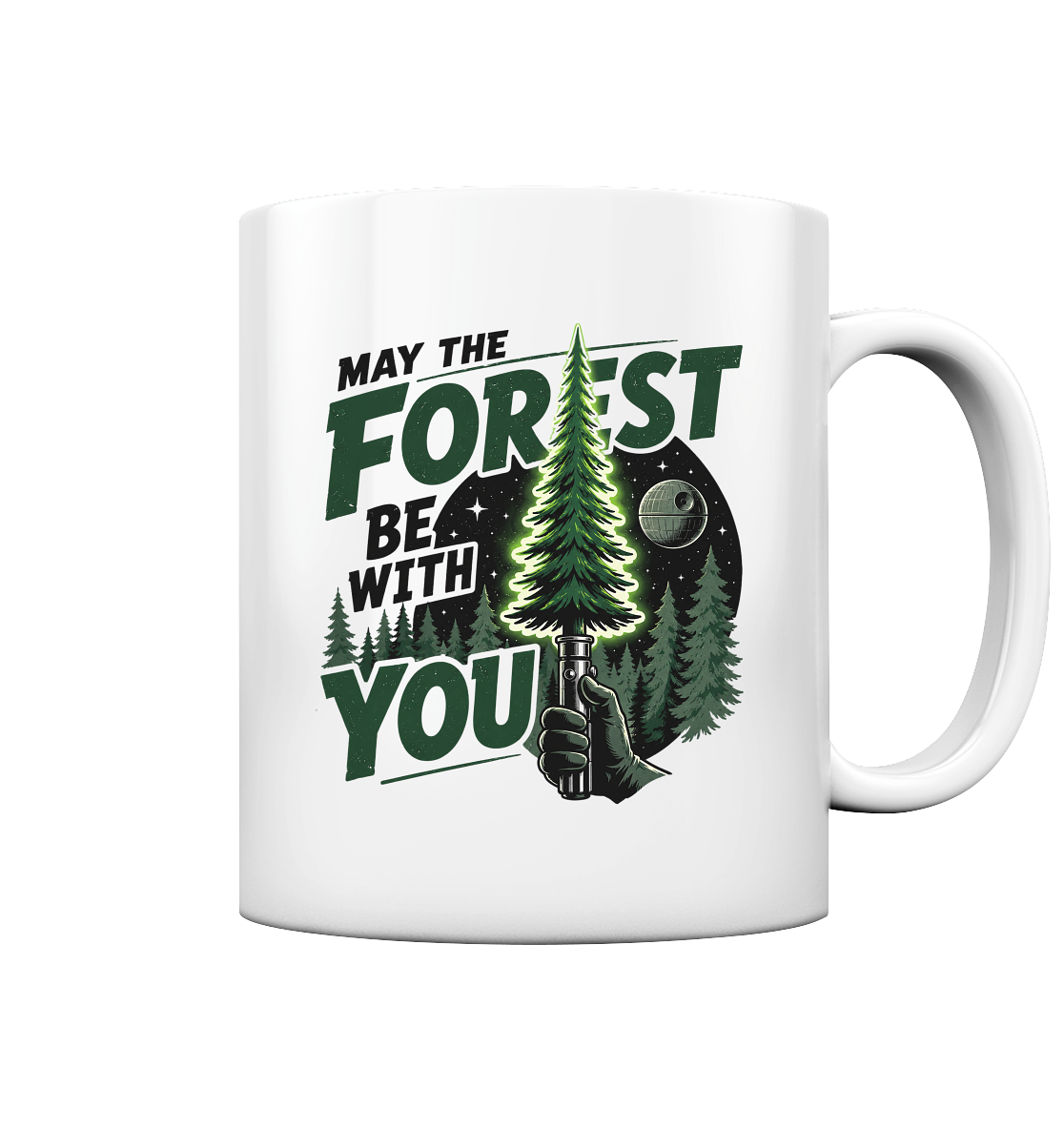 Clever Outdoor May The Forest Be With You - Tasse glossy