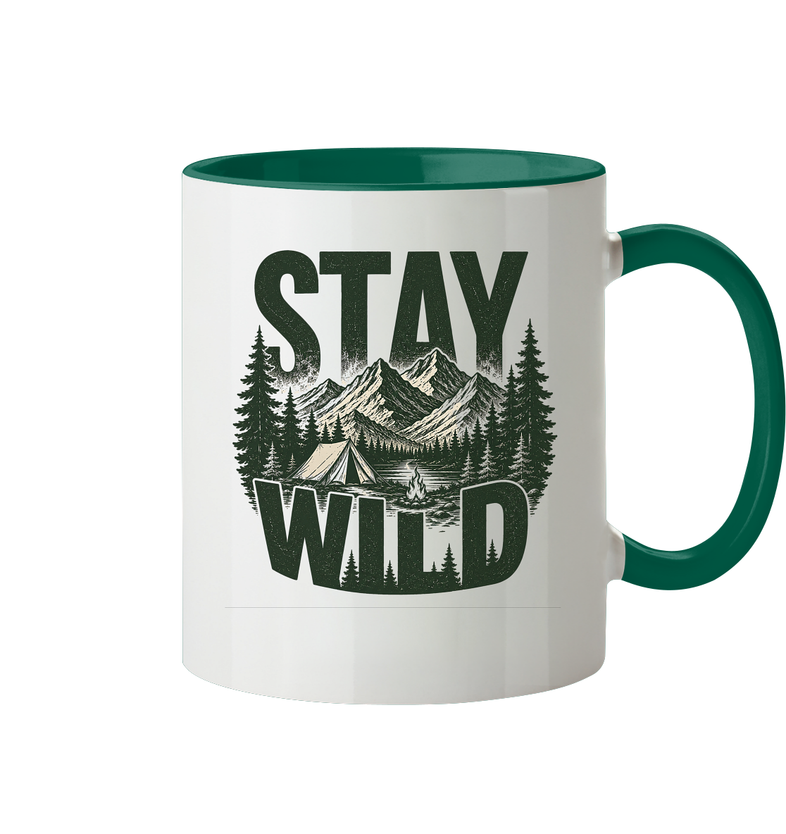 Clever Outdoor Stay Wild  - Tasse zweifarbig
