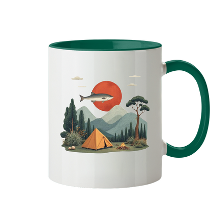 Clever Outdoor Red Sun Fish - Tasse zweifarbig