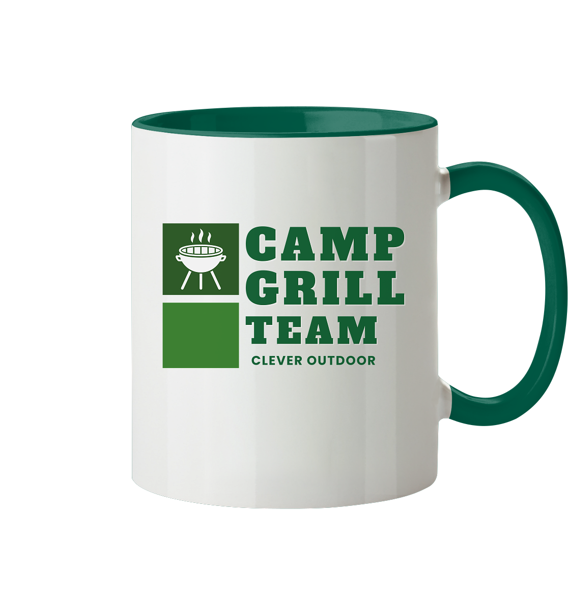 Clever Outdoor Camp Grill Team  - Tasse zweifarbig