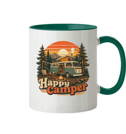Clever Outdoor Happy Camper - Tasse zweifarbig