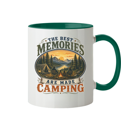 Clever Outdoor The Best Memories Are Made Camping - Tasse zweifarbig