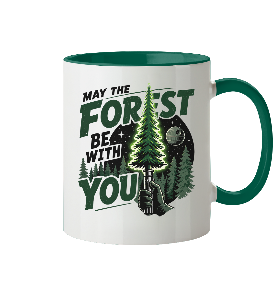 Clever Outdoor May The Forest Be With You - Tasse zweifarbig