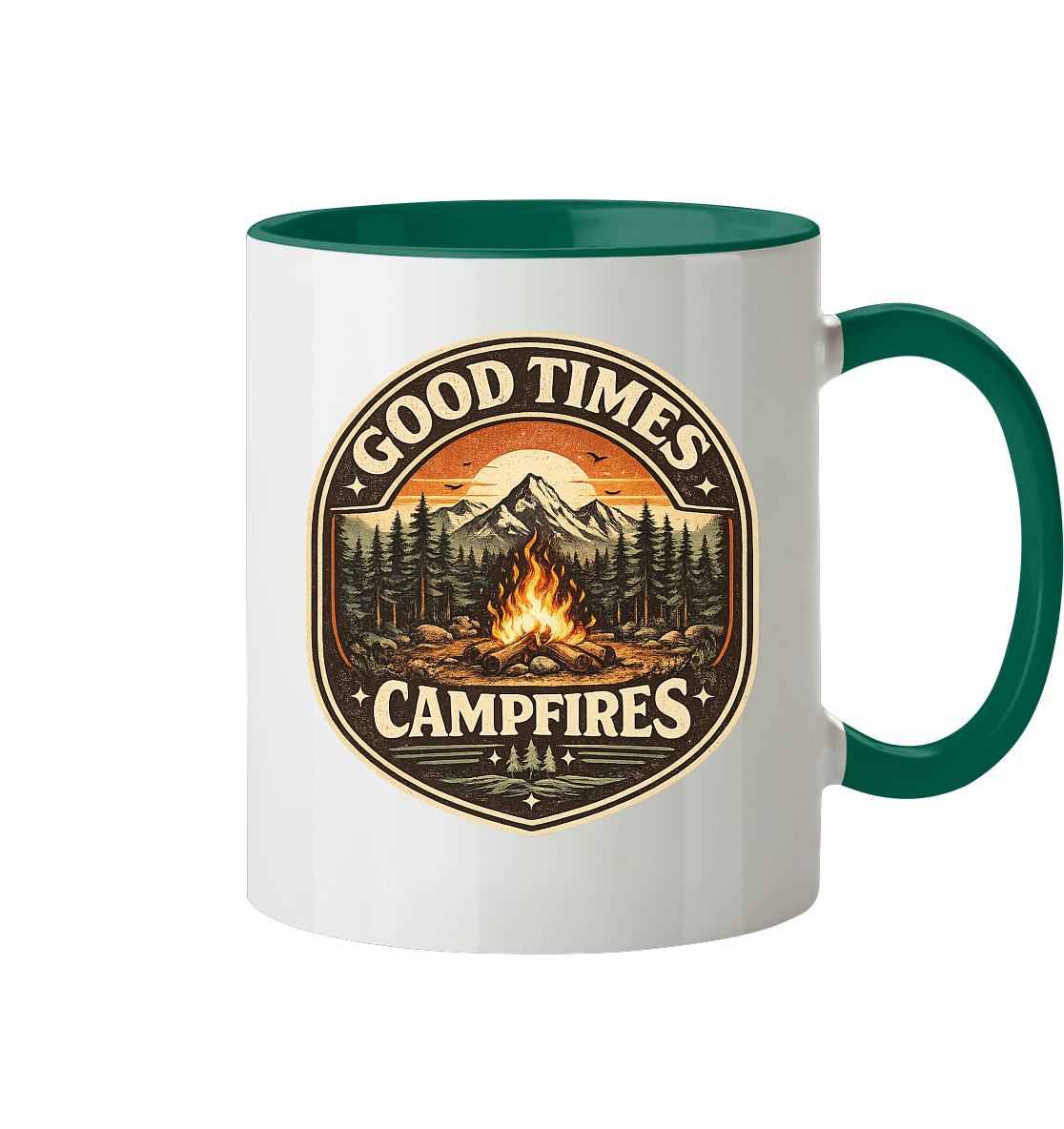 Clever Outdoor Good Times Campfires - Tasse zweifarbig