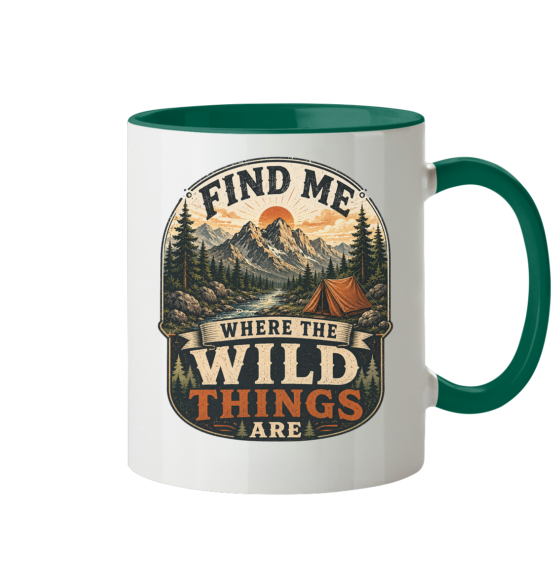 Clever Outdoor Find Me Where The Wild Things Are  - Tasse zweifarbig - clever-outdoor.de