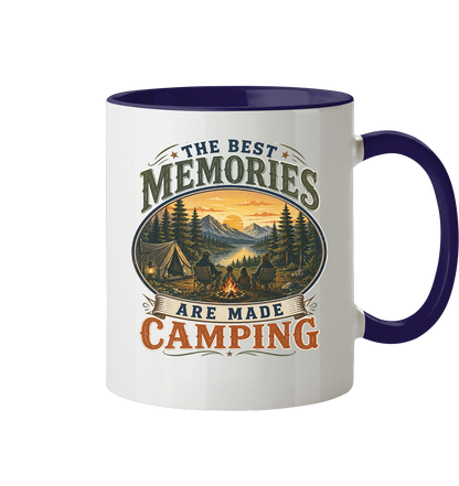 Clever Outdoor The Best Memories Are Made Camping - Tasse zweifarbig
