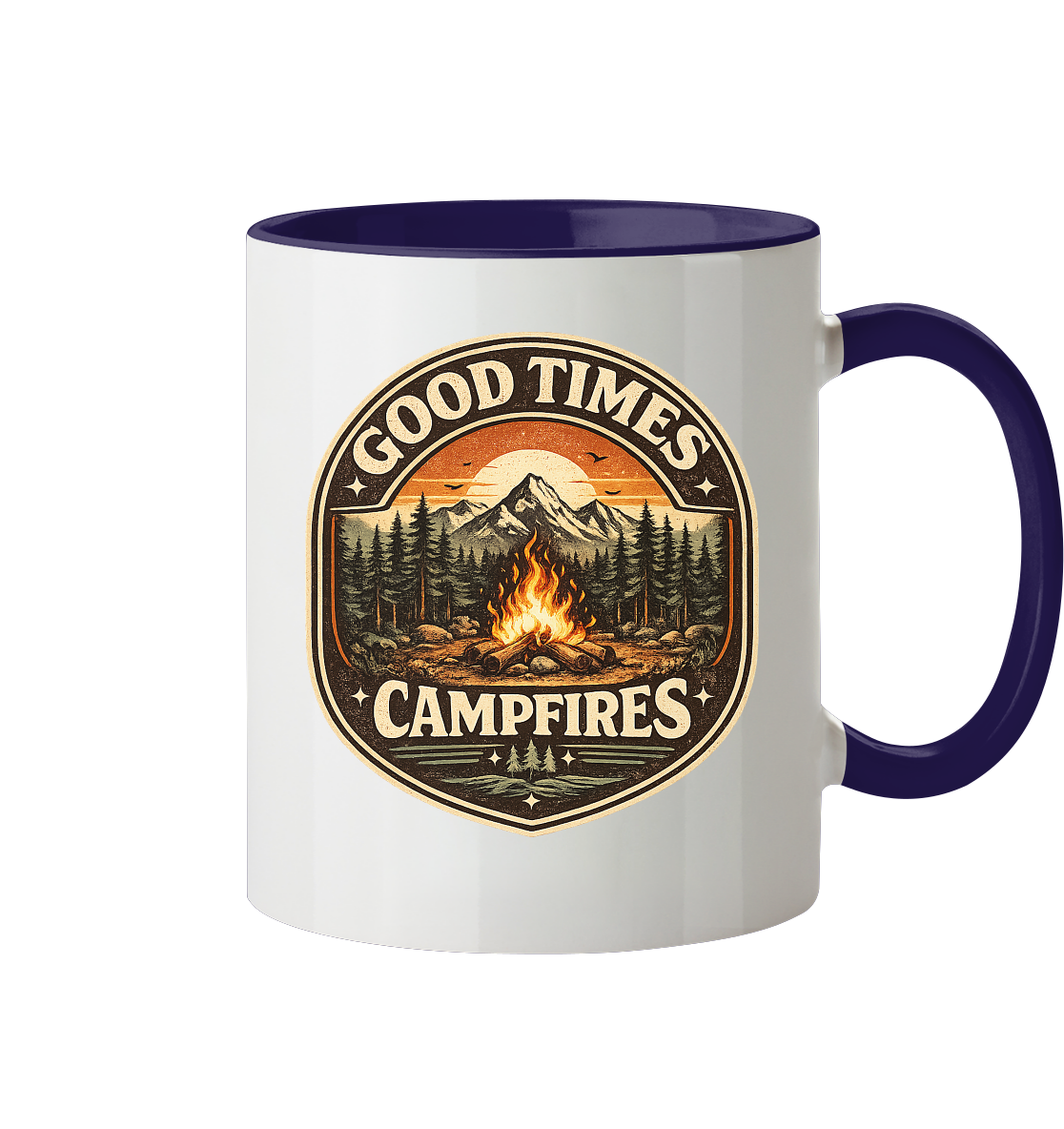 Clever Outdoor Good Times Campfires - Tasse zweifarbig