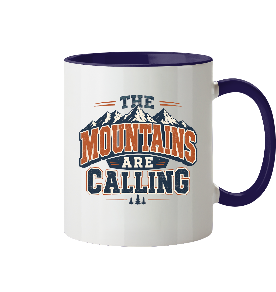 Clever Outdoor The Mountains Are Calling - Tasse zweifarbig