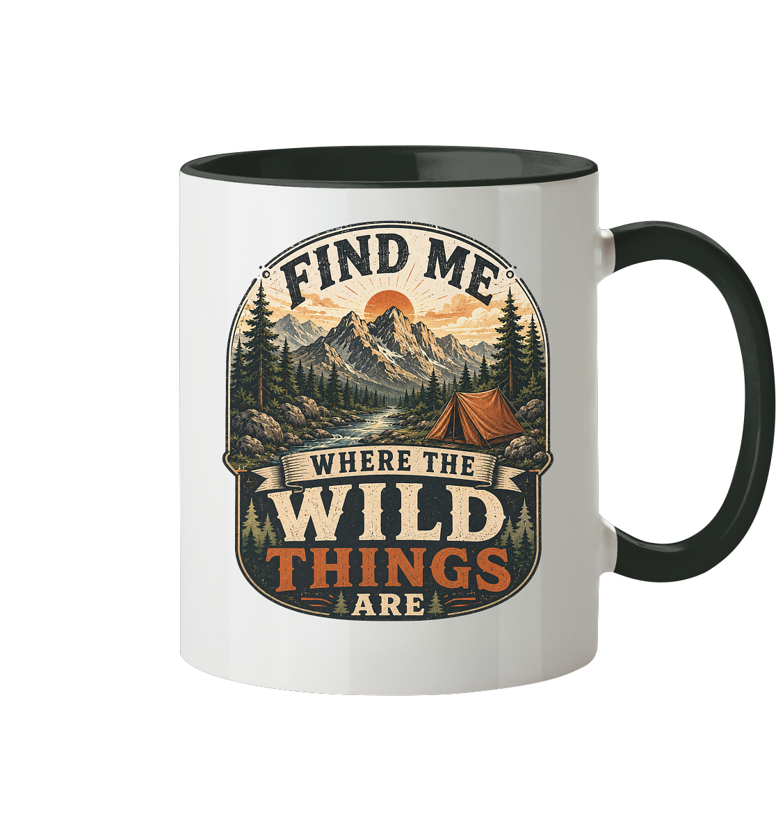 Clever Outdoor Find Me Where The Wild Things Are  - Tasse zweifarbig - clever-outdoor.de