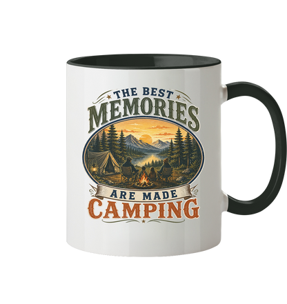 Clever Outdoor The Best Memories Are Made Camping - Tasse zweifarbig