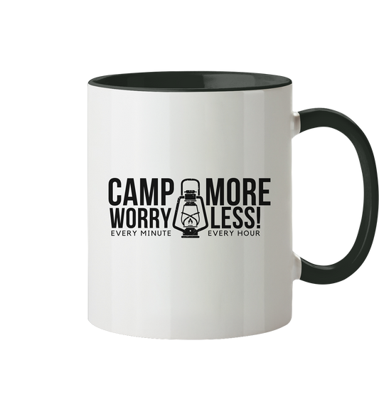 Clever Outdoor Camp More Worry Less  - Tasse zweifarbig - clever-outdoor.de