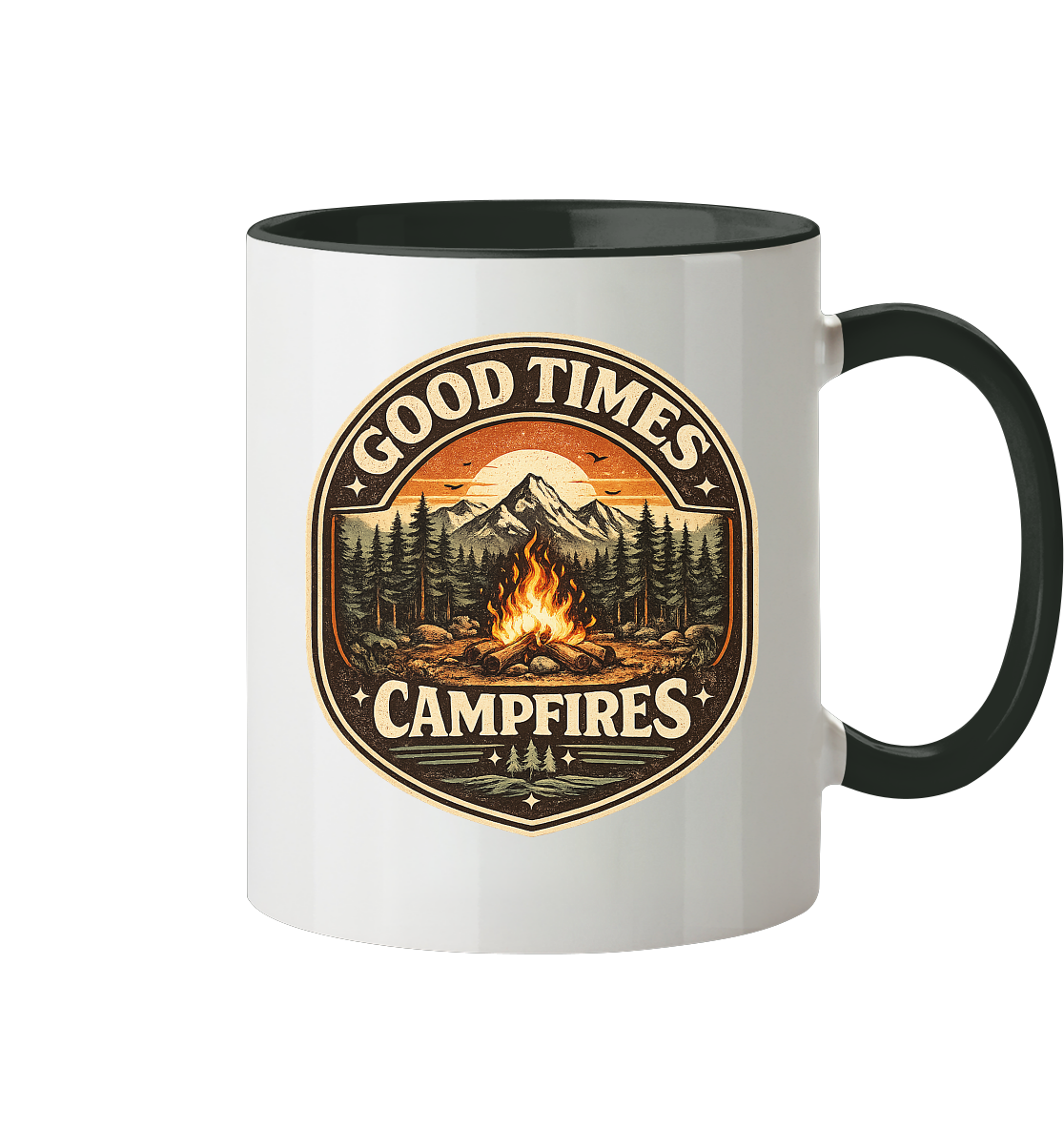 Clever Outdoor Good Times Campfires - Tasse zweifarbig