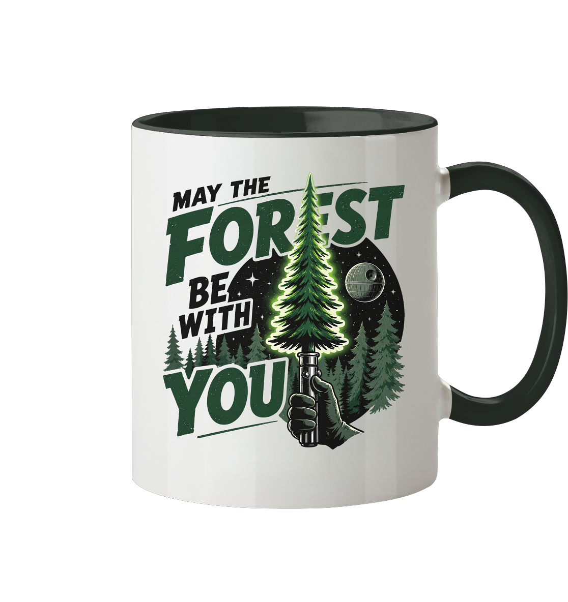 Clever Outdoor May The Forest Be With You - Tasse zweifarbig