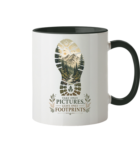 Clever Outdoor Take Only Pictures Leave Only Footprints - Tasse zweifarbig - clever-outdoor.de