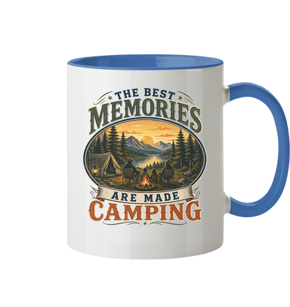 Clever Outdoor The Best Memories Are Made Camping - Tasse zweifarbig