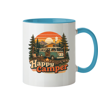 Clever Outdoor Happy Camper - Tasse zweifarbig